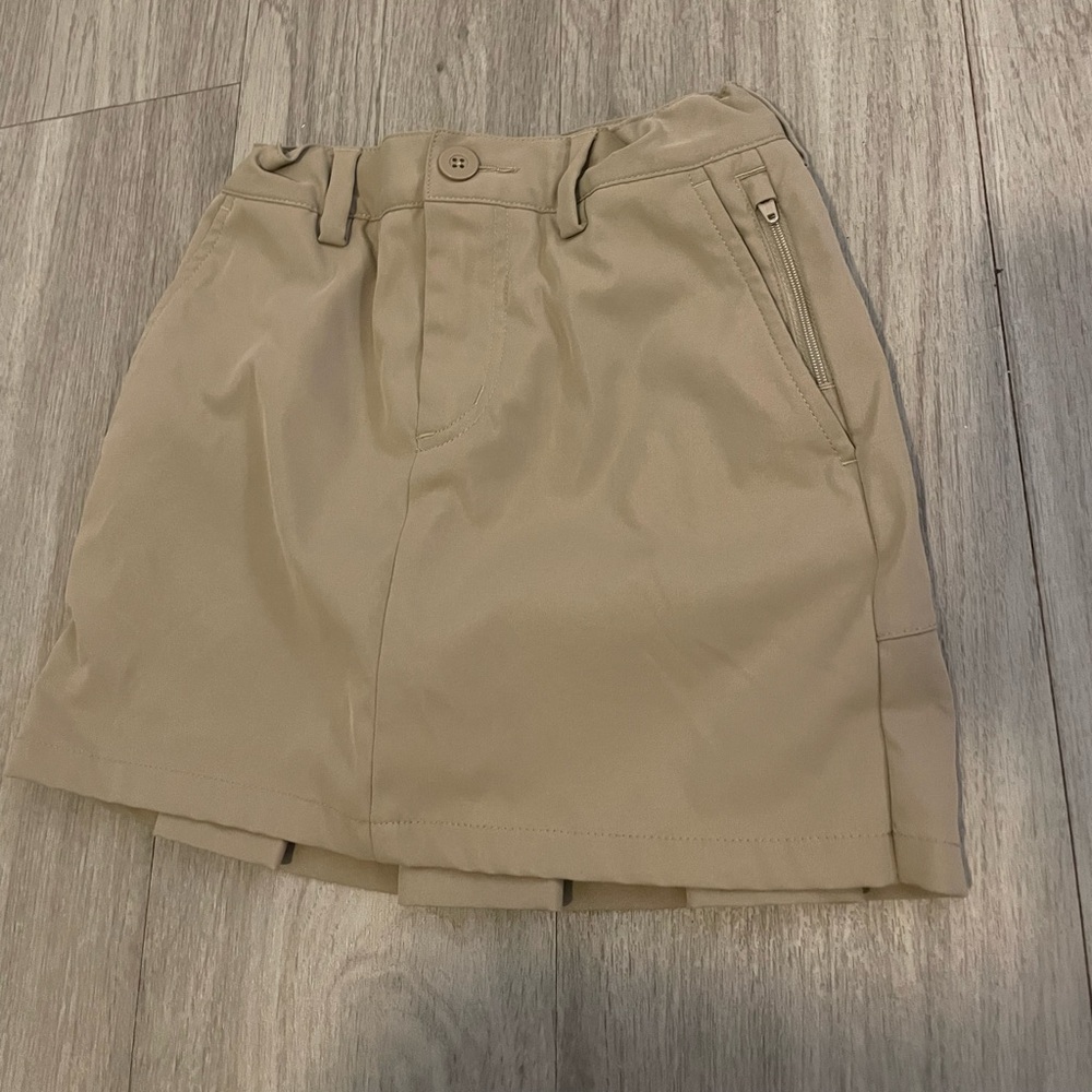 Khaki Skort. Girls Uniform Skort